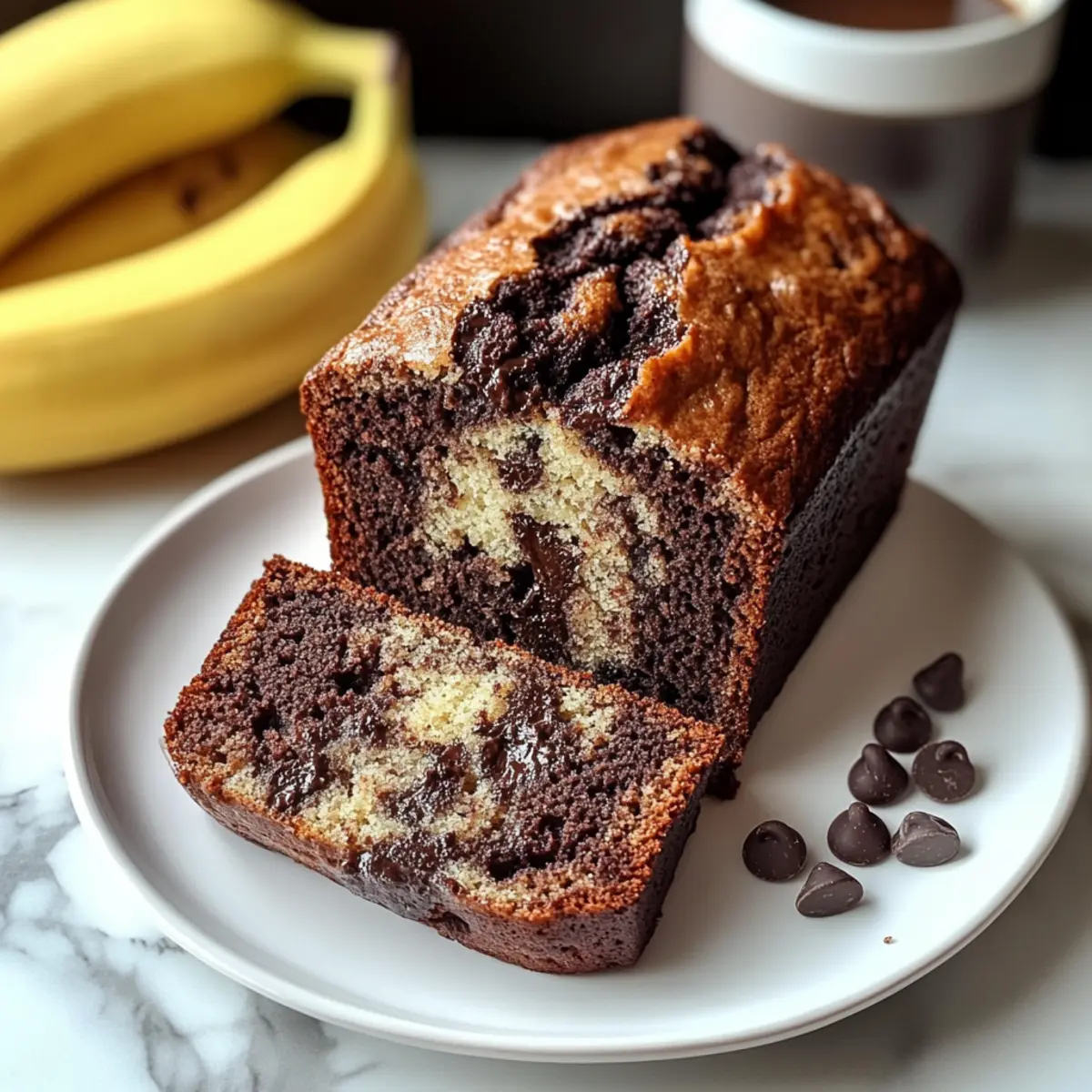 Irresistibly Moist Chocolate Espresso Banana Bread Bliss