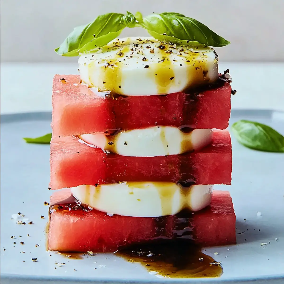 Refreshing Watermelon Caprese Salad for a Summer Splash