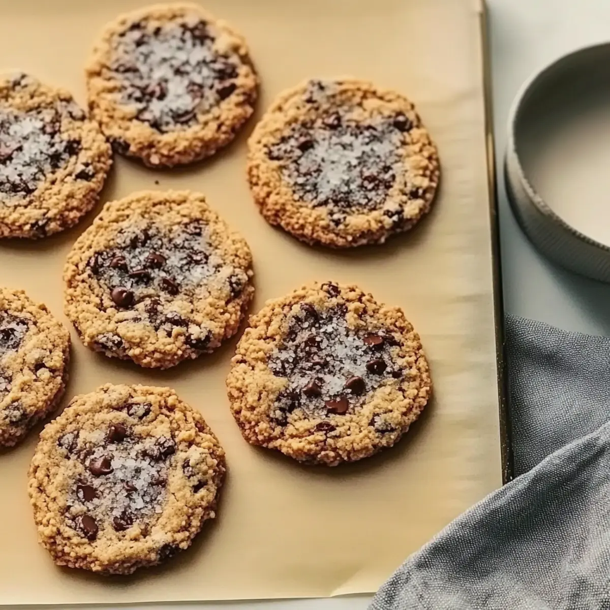 Salted Chocolate Chip Tahini Cookies for Ultimate Chewy Bliss