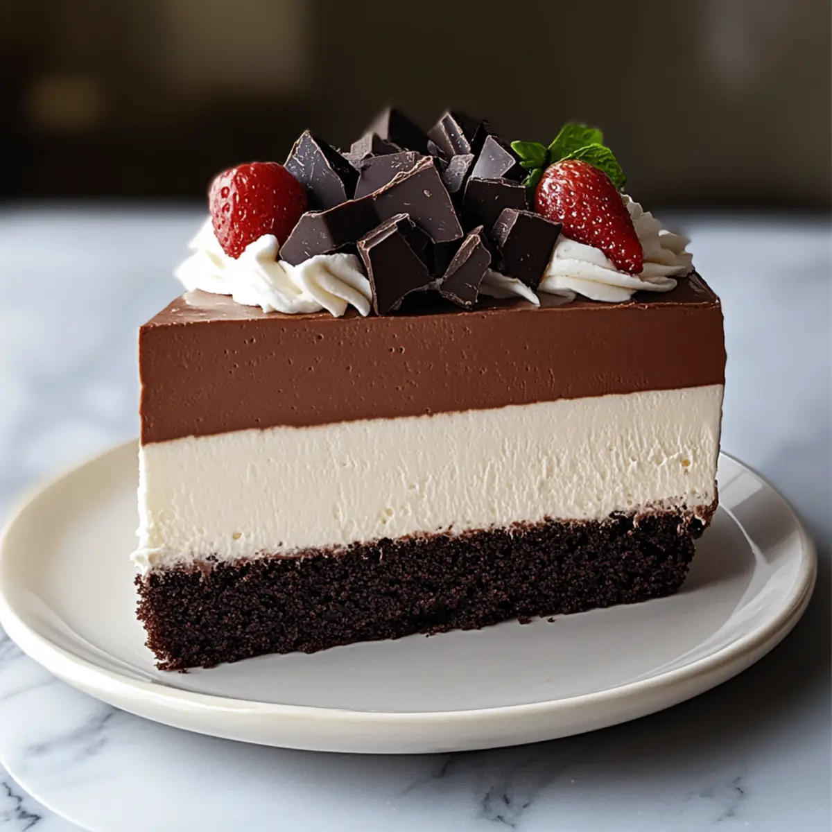 Decadent Triple Chocolate Mousse Cake for Ultimate Indulgence