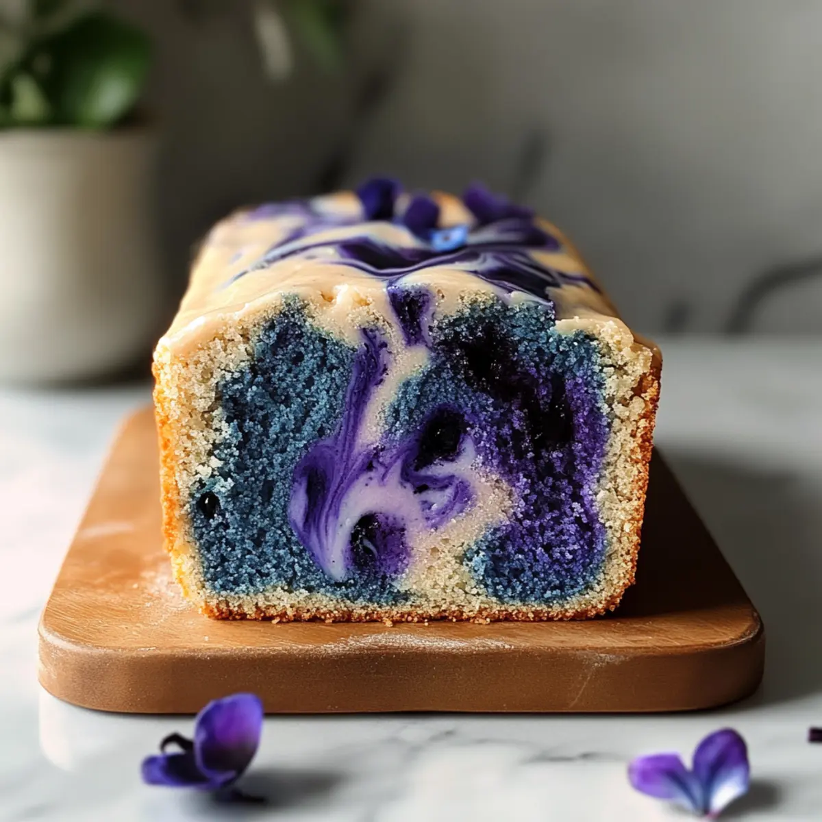 Magic Butterfly Pea Flower Loaf Cake That's Simply Irresistible