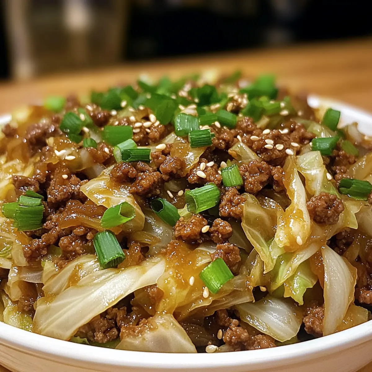 Savory Mongolian Ground Beef and Cabbage in 25 Minutes!