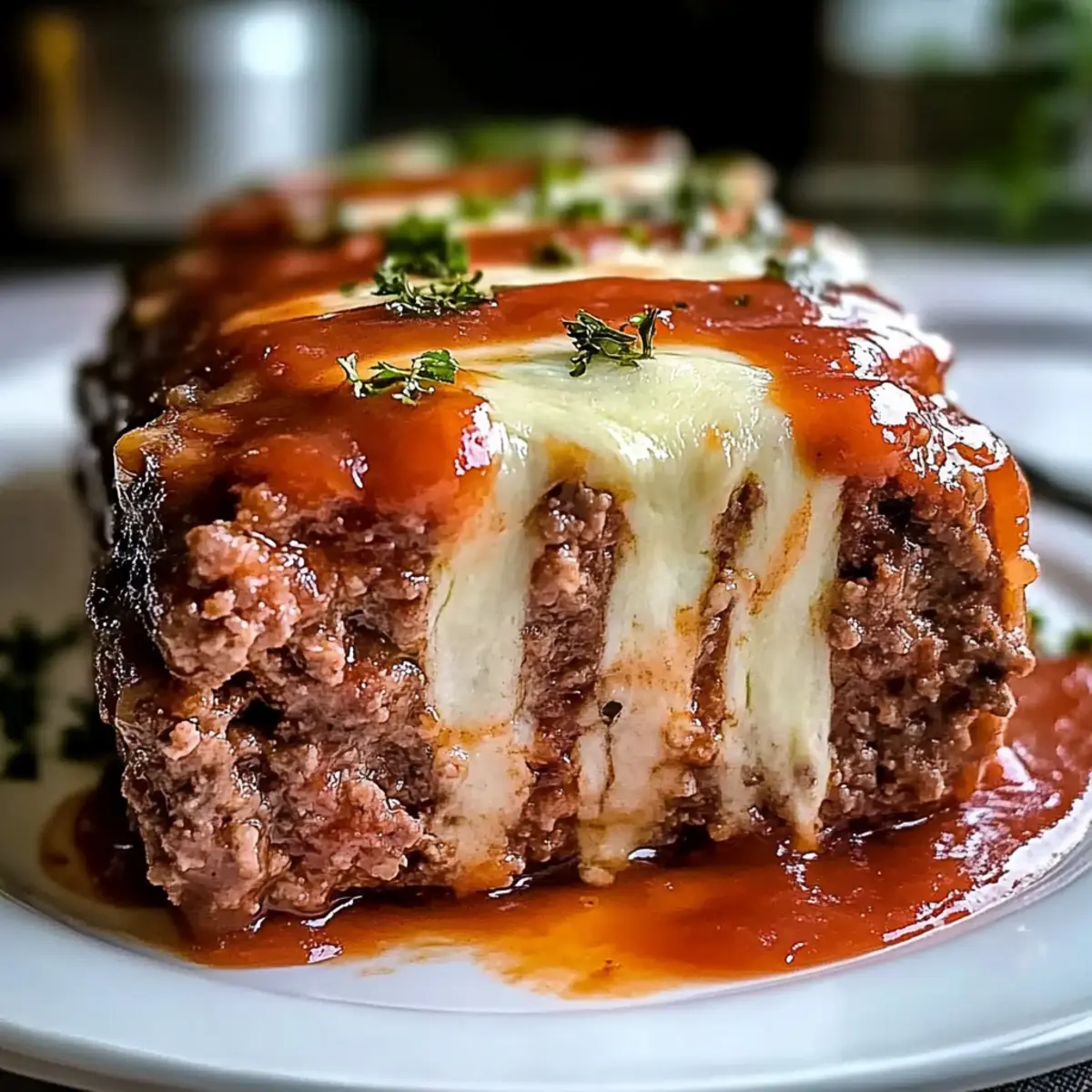 Mouthwatering Stuffed Meatloaf with Mozzarella for Dinner Magic