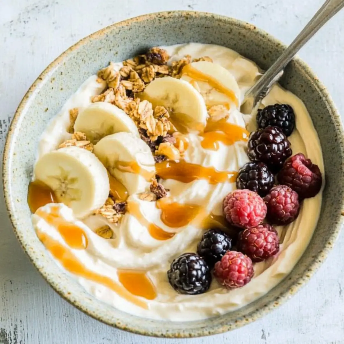 Creamy Peanut Butter Yogurt Bowls & Pots for Easy Snacking