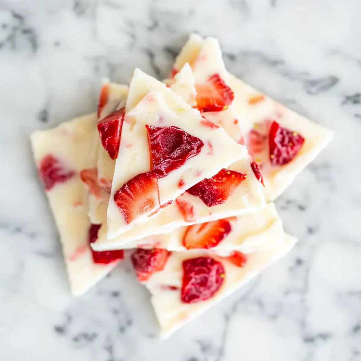 Strawberry Frozen Yogurt Bark - A Sweet, Healthy Treat!