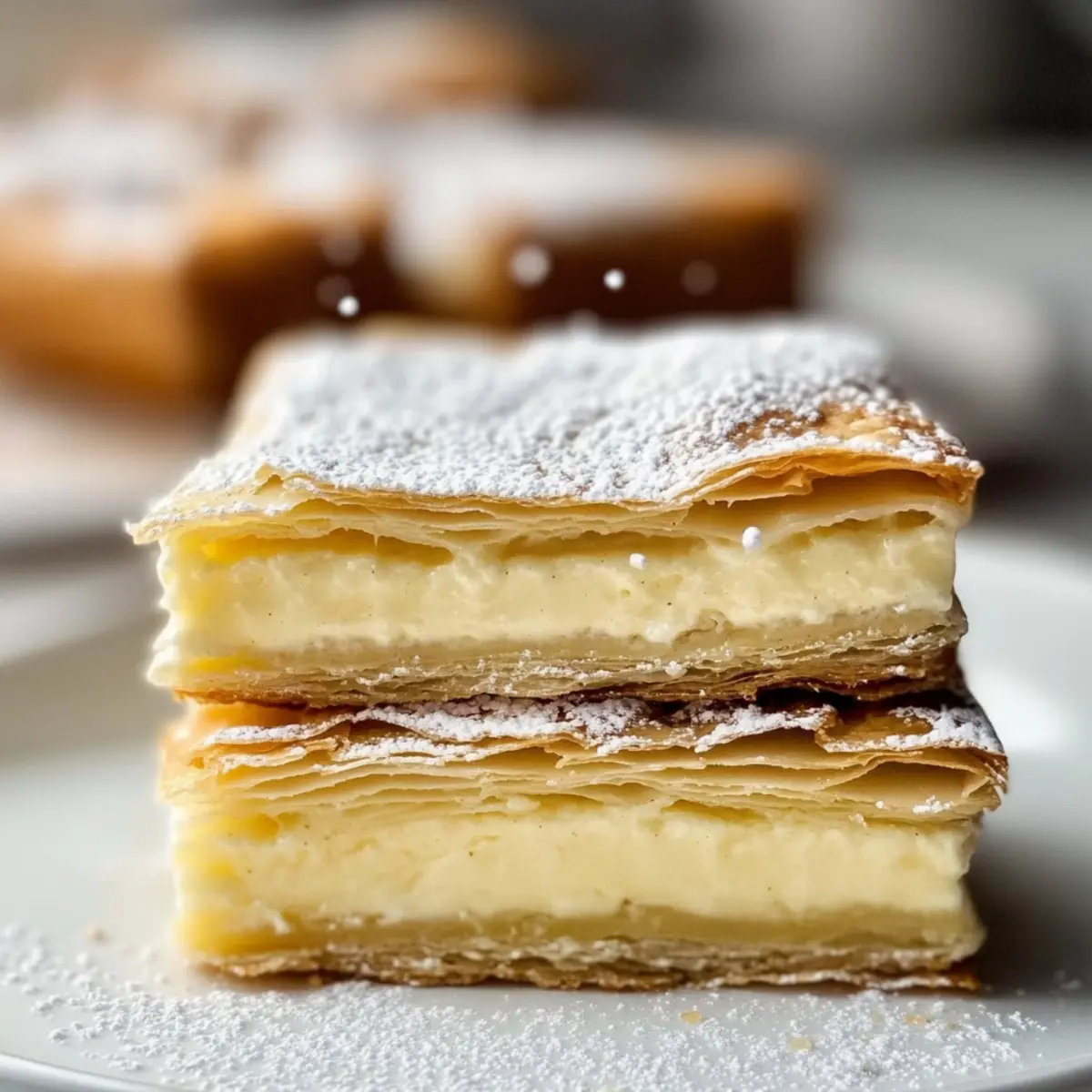 Decadent Creamy Vanilla Slice with Flaky Puff Pastry Bliss