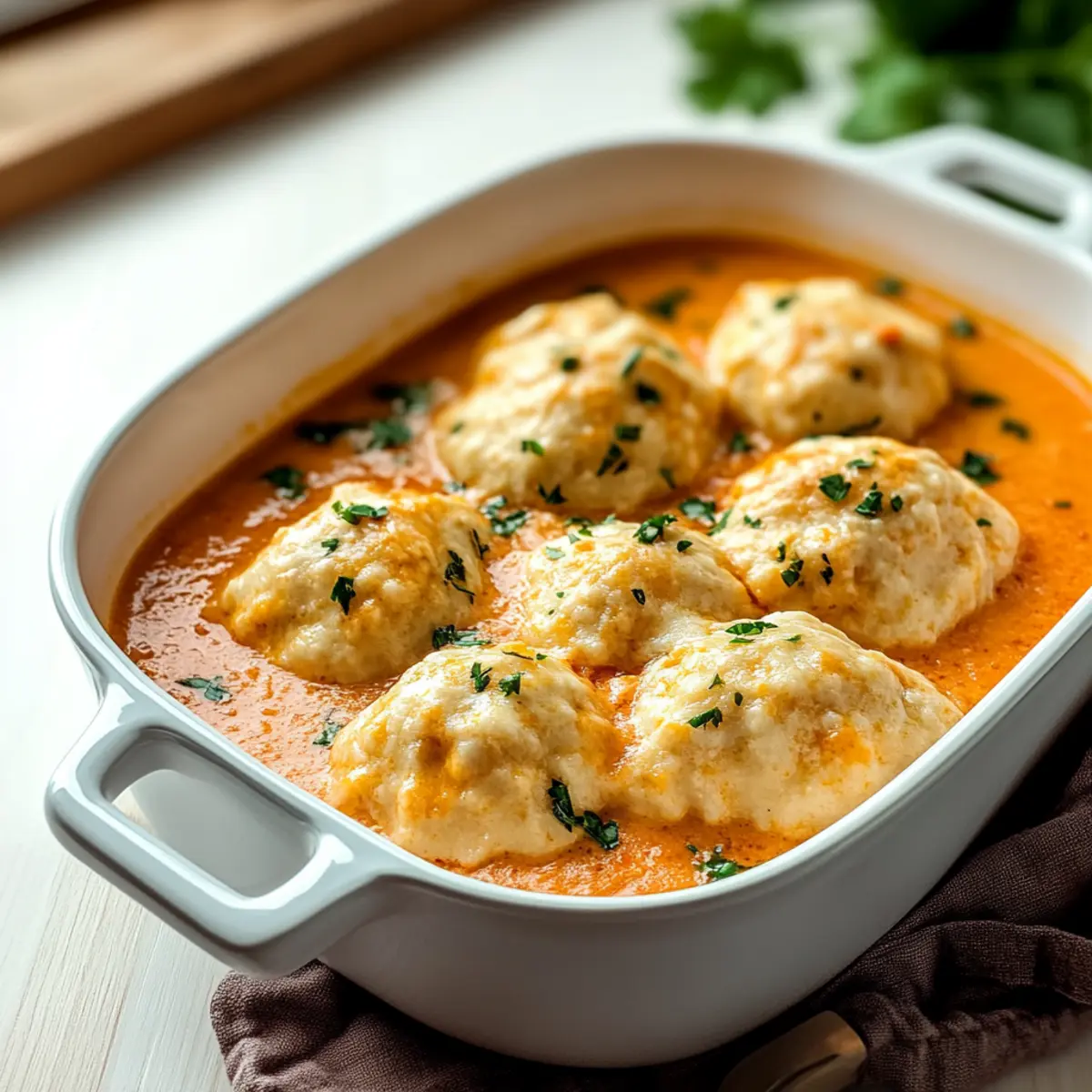 Heartwarming Best Tomato Soup with Cheddar Bay Dumplings