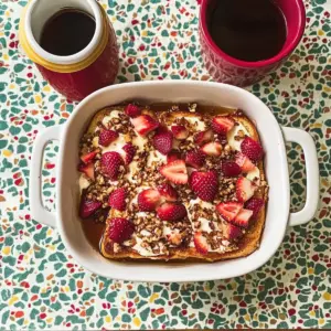 Brown-Butter Raspberry Oatmeal