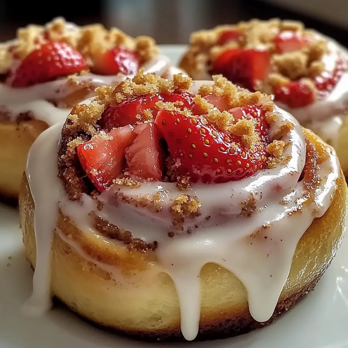 Strawberry Cheesecake Cinnabon Rolls for a Sweet Escape