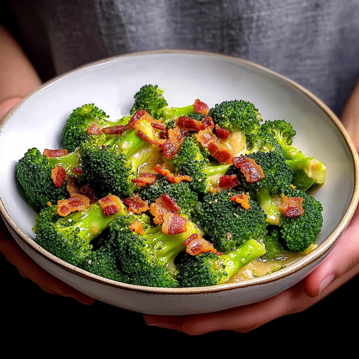 Savory Broccoli With Garlic Sauce & Bacon for Flavor Lovers