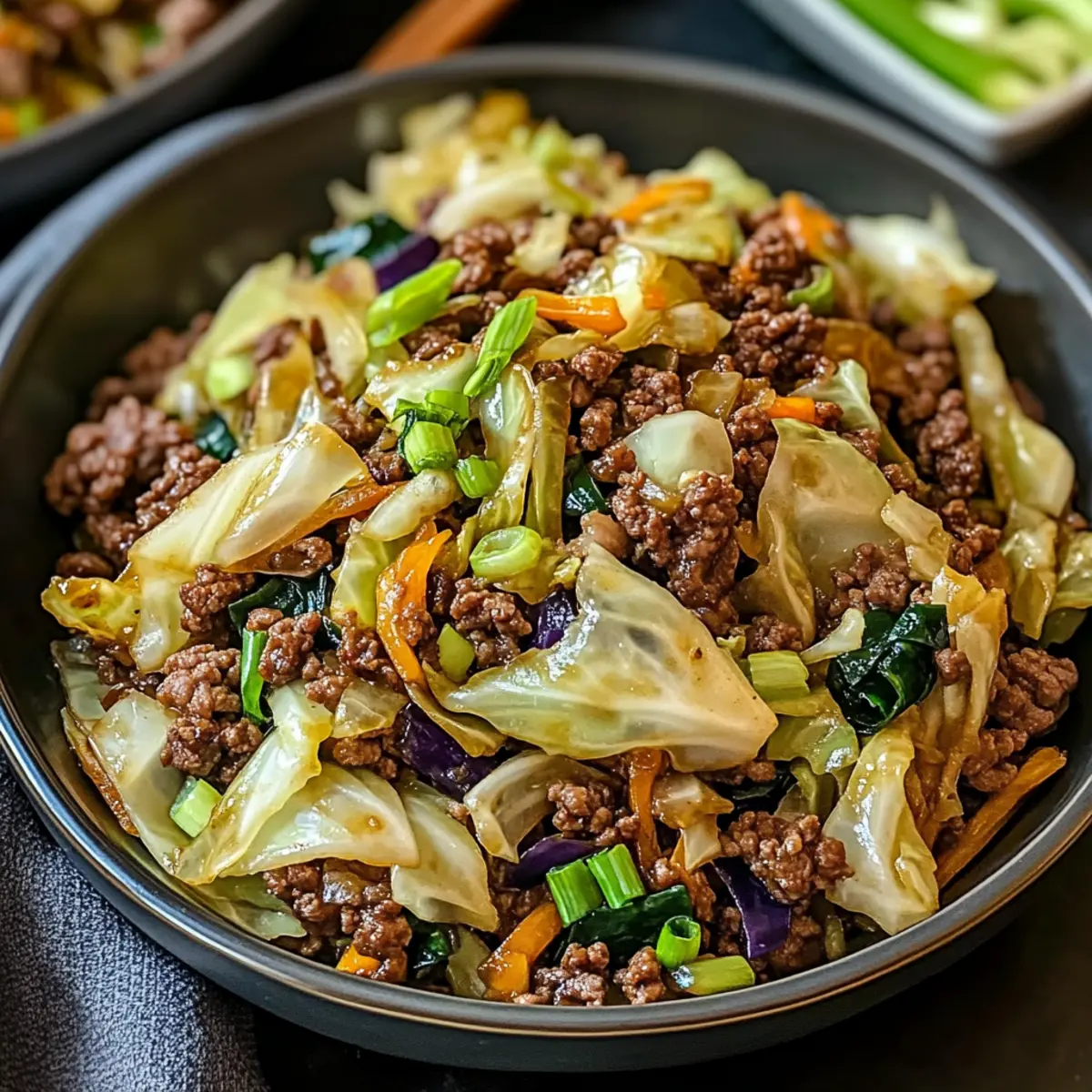 Delicious Chinese Ground Beef and Cabbage Stir Fry in 15 Min