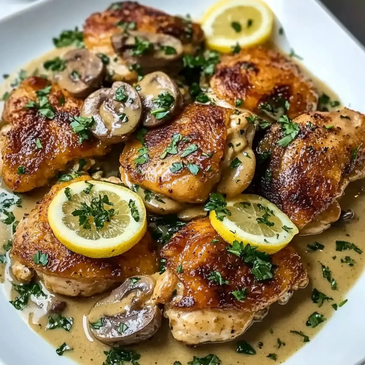 Lemon Shallot Chicken with Fresh Herbs for Cozy Nights