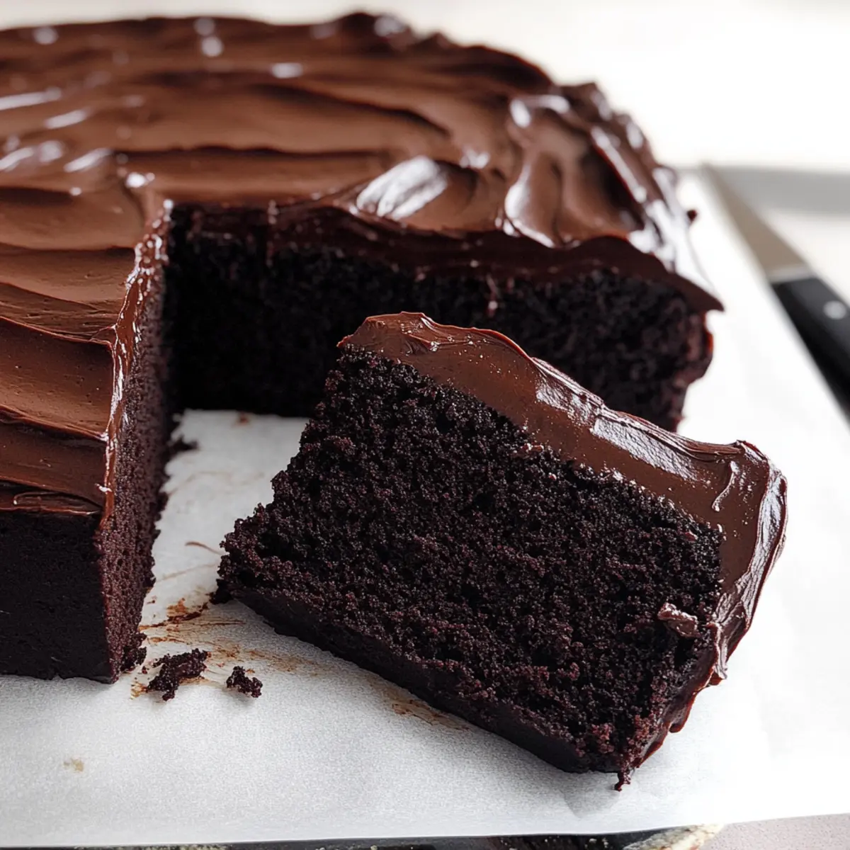 Moist & Fudgy Chocolate Cake