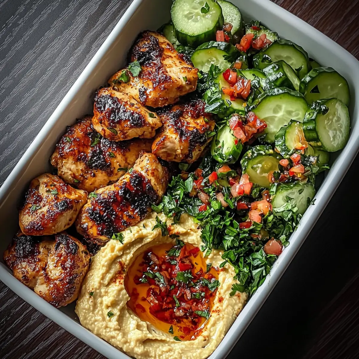 Spicy Garlic Chicken Bowls with Cucumber Salad You’ll Love