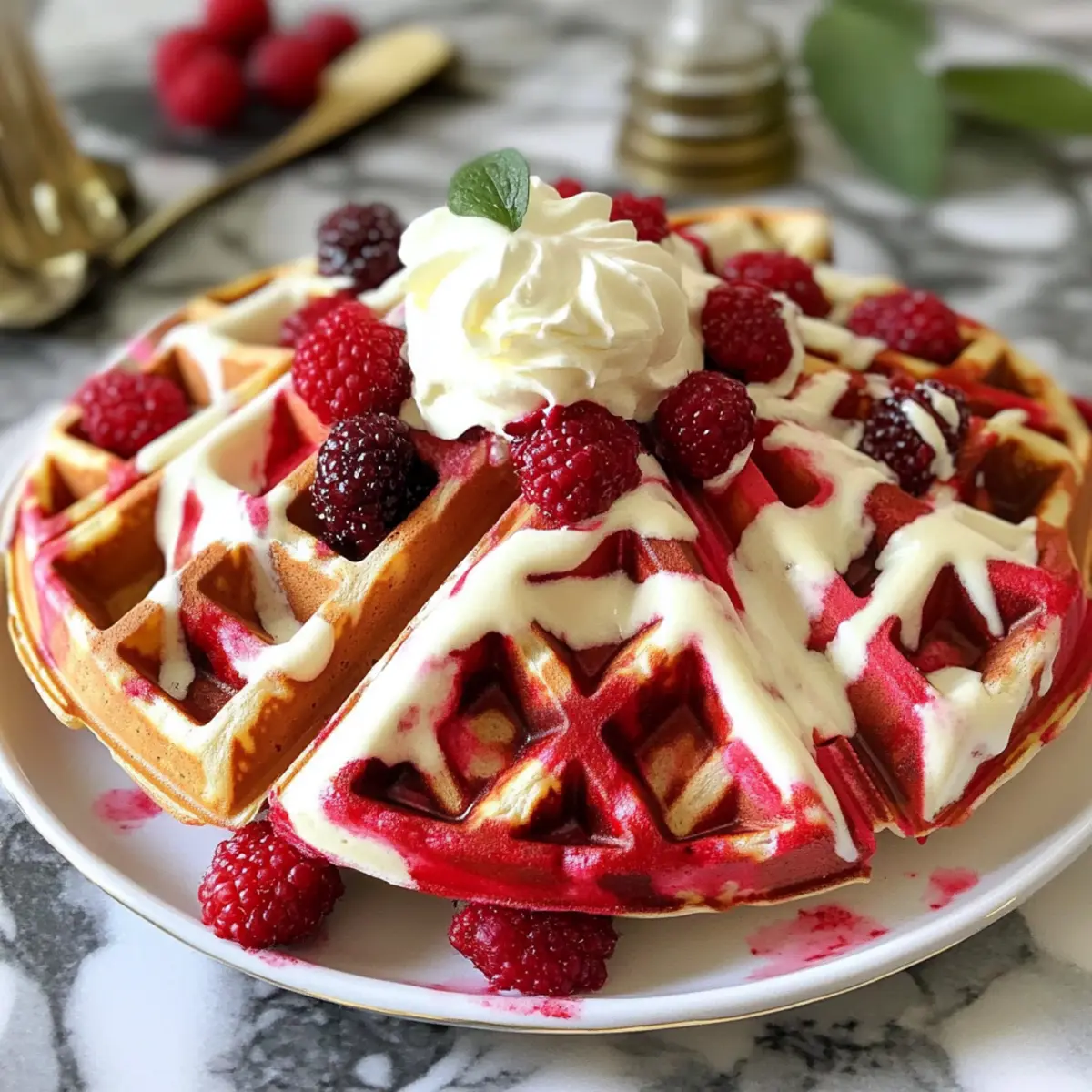 Red Velvet Marble Waffles: A Delightful Breakfast Treat You’ll Love