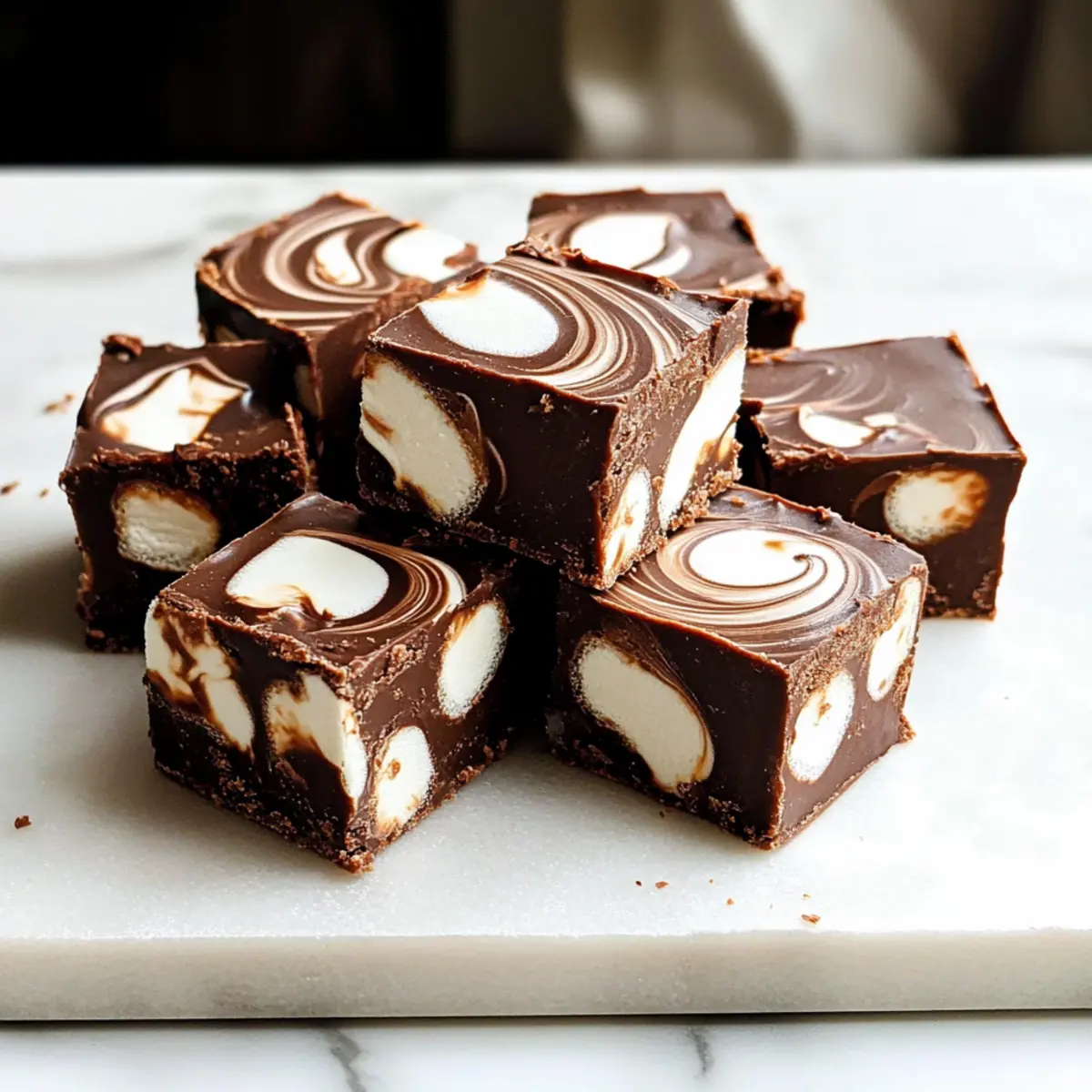 Marshmallow Swirl Fudge: Quick and Irresistibly Creamy Delight