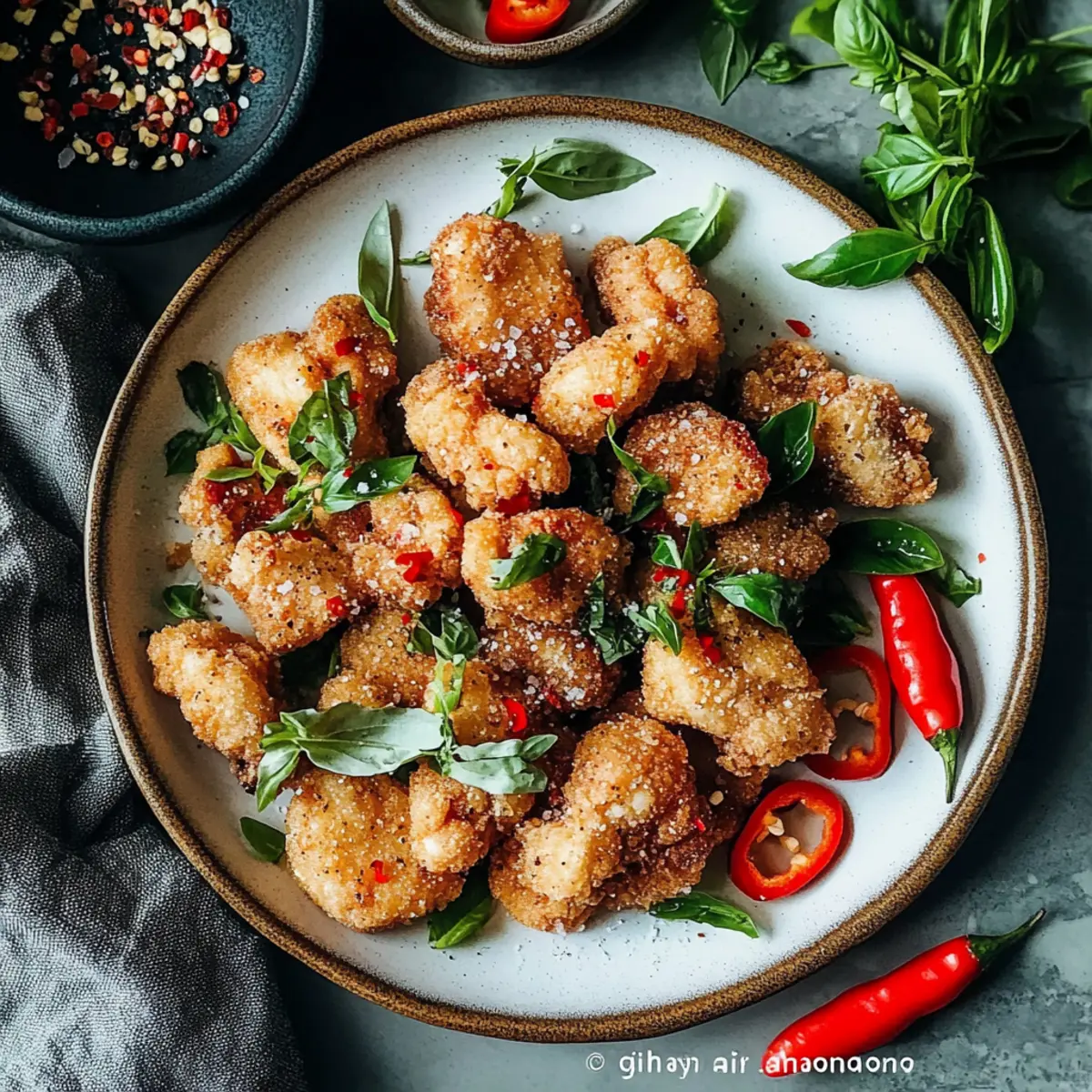 Crispy Air Fryer Salt and Pepper Chicken for Quick Snacks