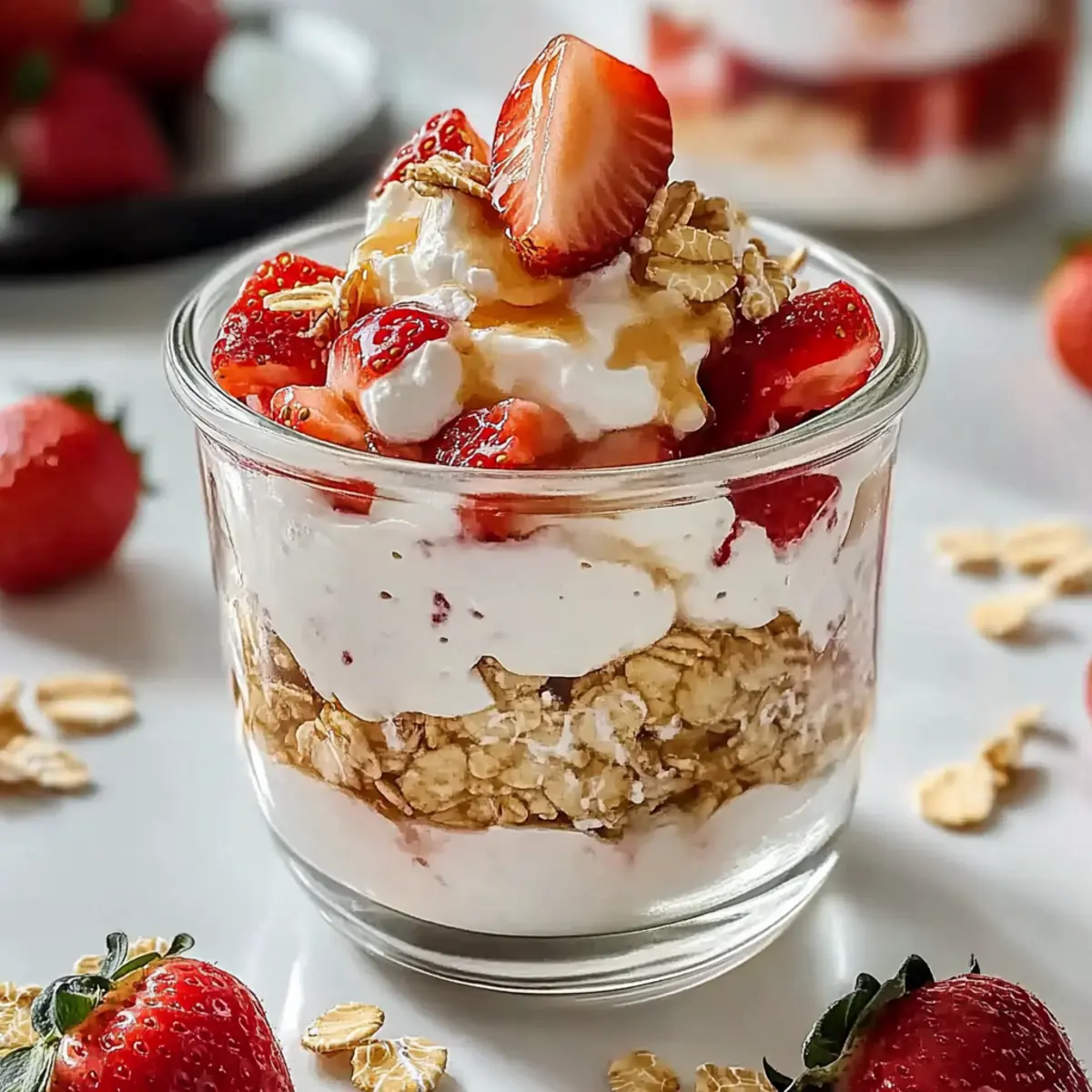 Strawberry Cheesecake Overnight Oats for a Delightful Breakfast