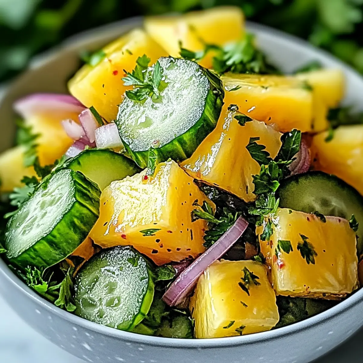 Refreshing Pineapple Cucumber Salad to Beat the Heat