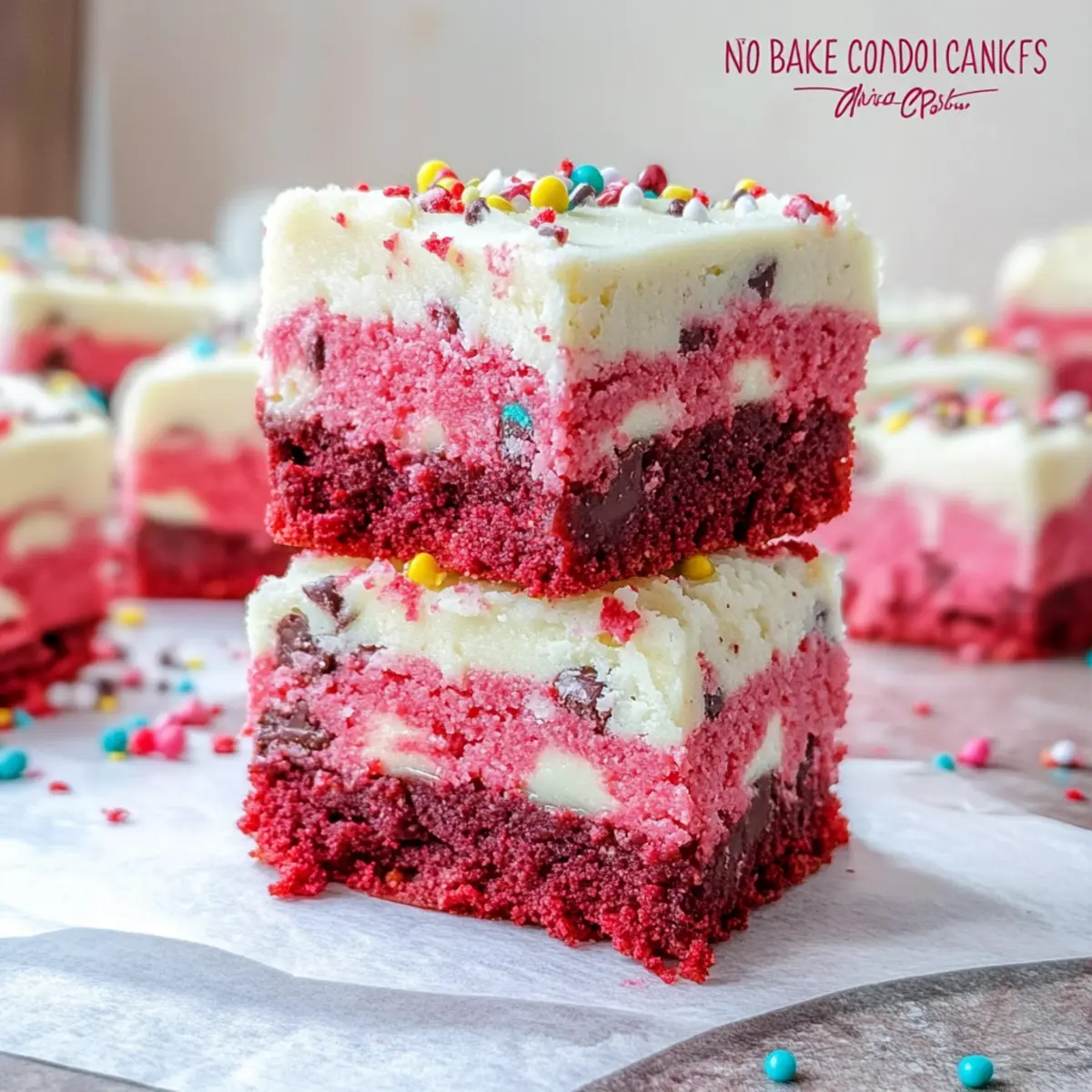 Decadent Red Velvet Cookie Dough Bars for Sweet Celebrations