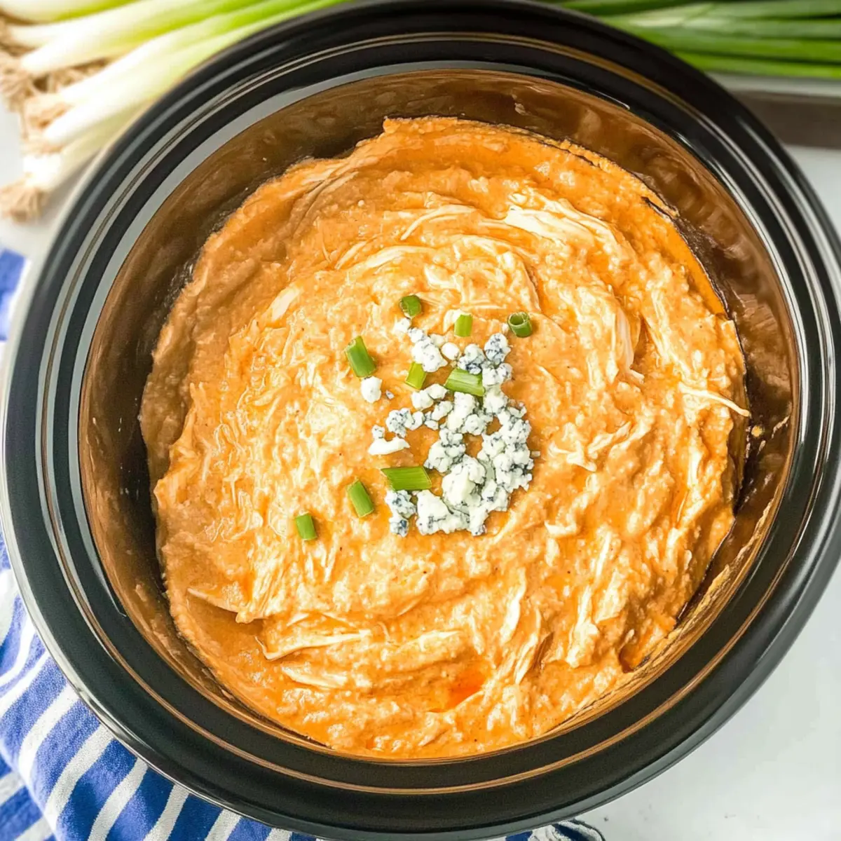 Creamy Crockpot Buffalo Chicken Dip for Effortless Game Day Snacks