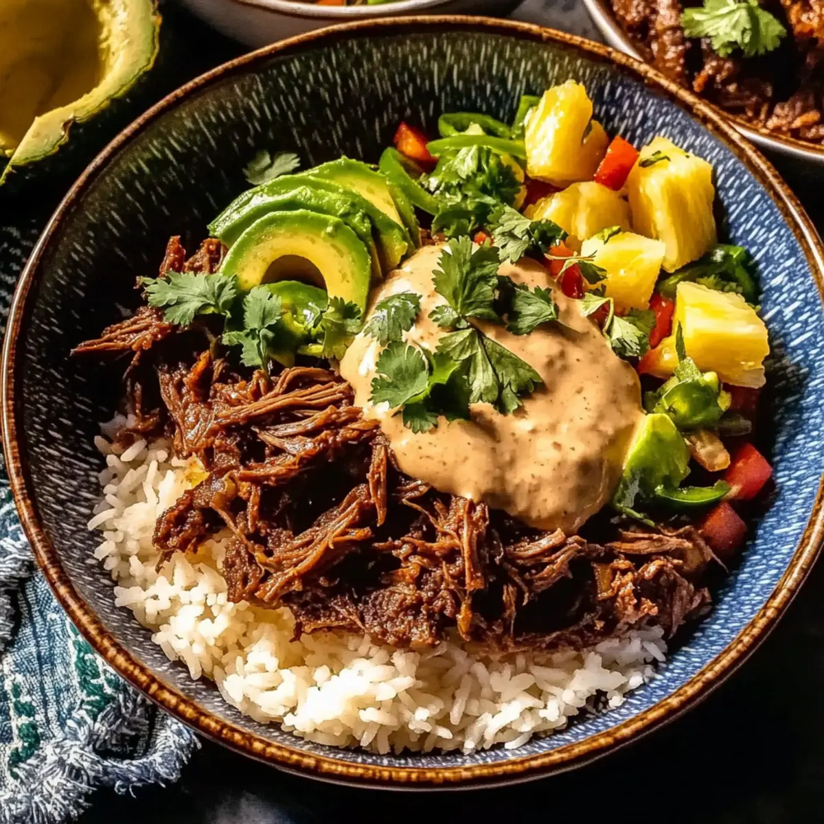 Crockpot Chipotle Pineapple Pot Roast Bowl Your New Dinner Hero