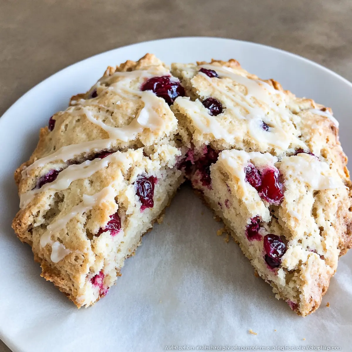 Delicious Cranberry Scones with Orange Icing for Cozy Mornings
