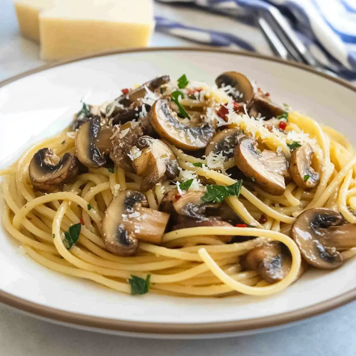 Savory Quick Mushroom Spaghetti in Just 15 Minutes!