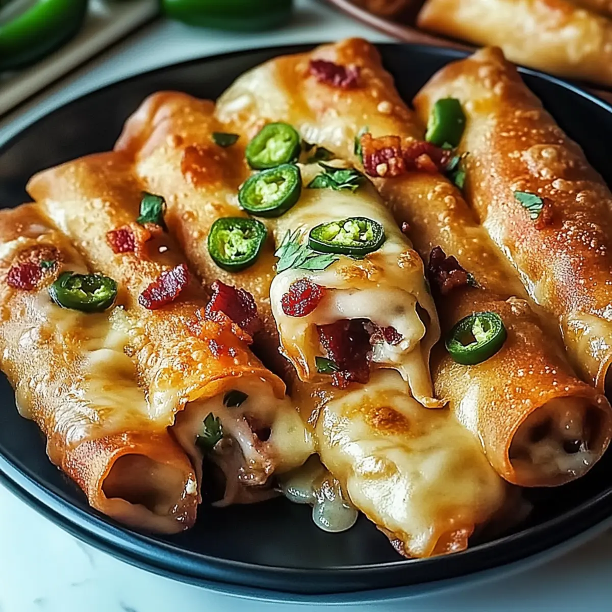 Crispy Bacon Jalapeño Popper Eggrolls that Wow Every Time