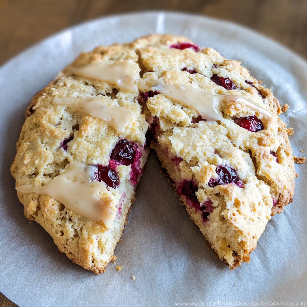 Gluten Free Cranberry Scones With Orange Icing for Cozy Mornings