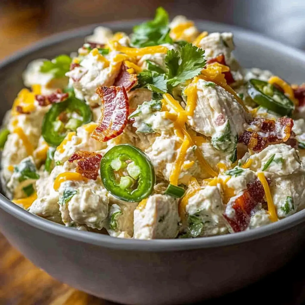 Creamy Jalapeno Popper Chicken Salad You’ll Crave Daily