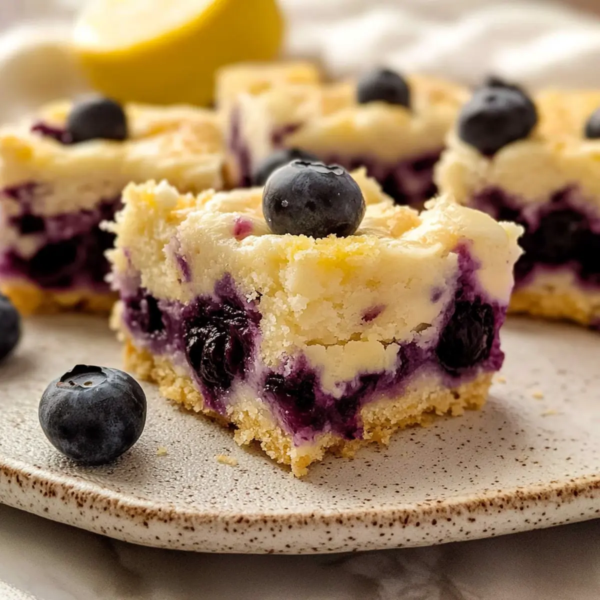 Blueberry Lemon Cheesecake Bars: A Summer Delight