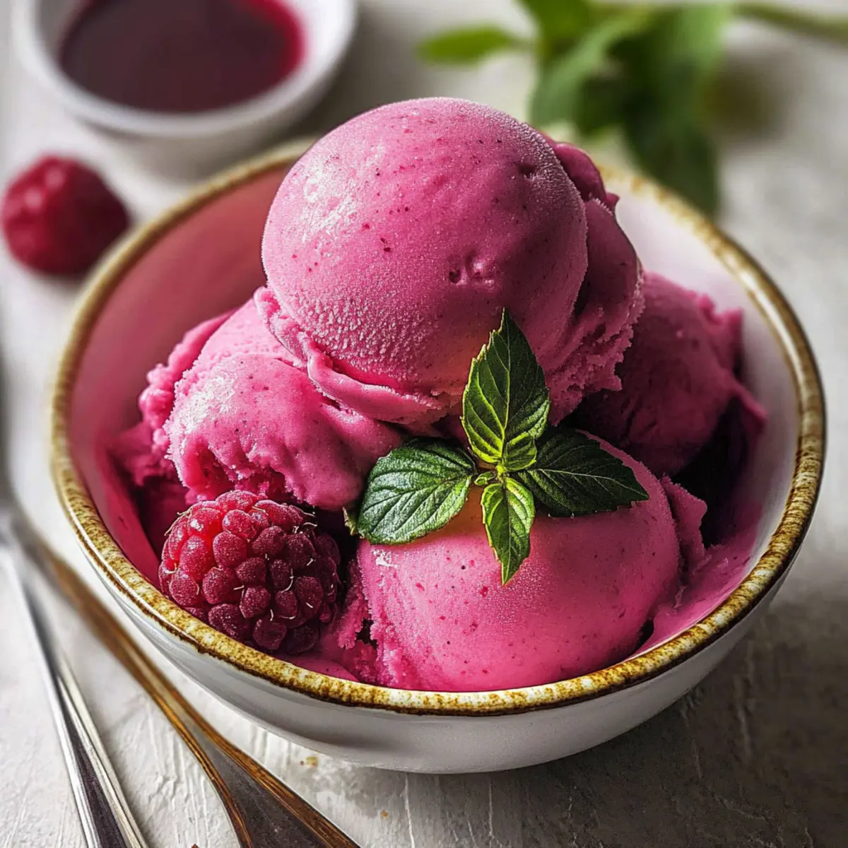 Raspberry Frozen Yogurt