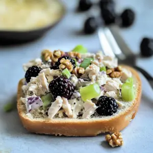 Low Carb Blackberry Cottage Cheese Chicken Salad