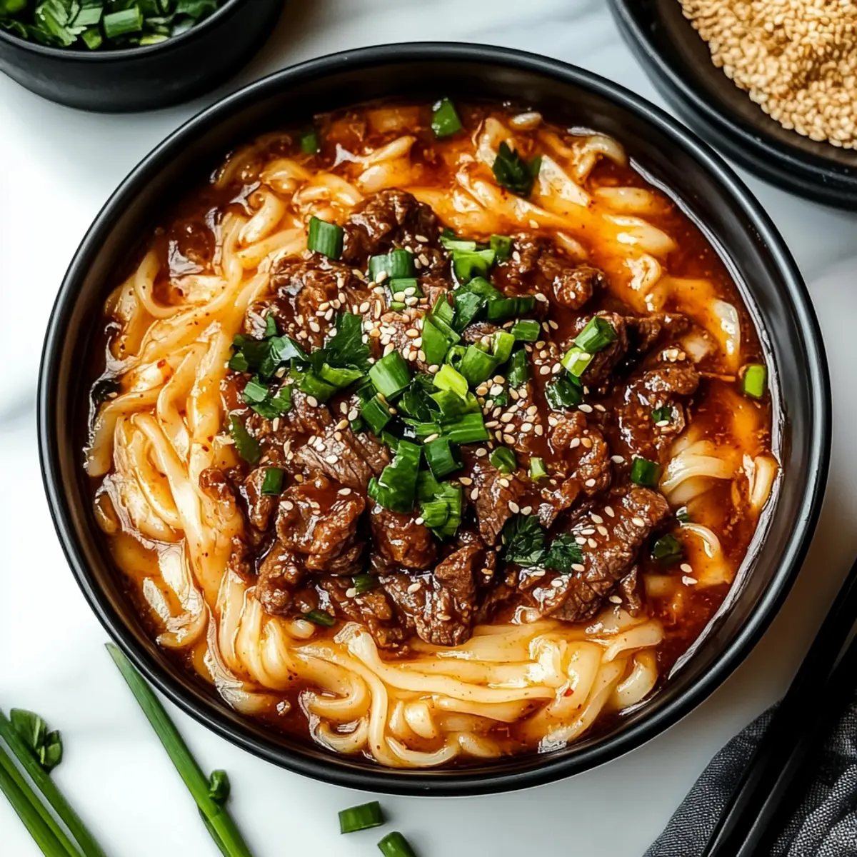 Spicy Korean Gochujang Beef Noodles: A Flavorful Fiesta