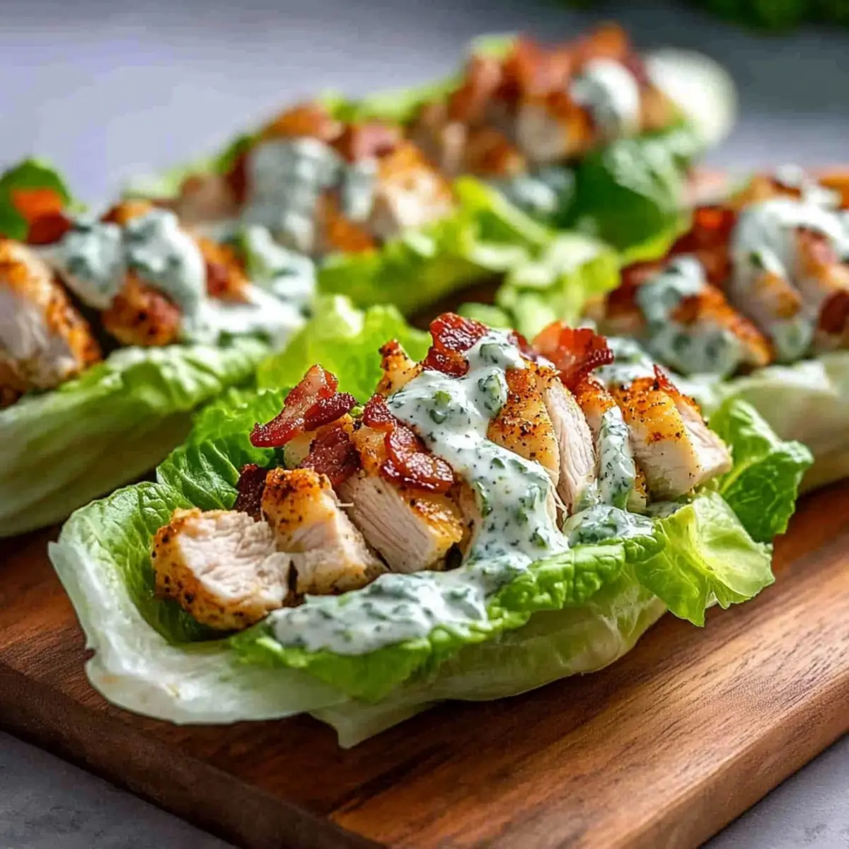 Chicken Bacon Ranch Lettuce Boats That Wow Your Taste Buds