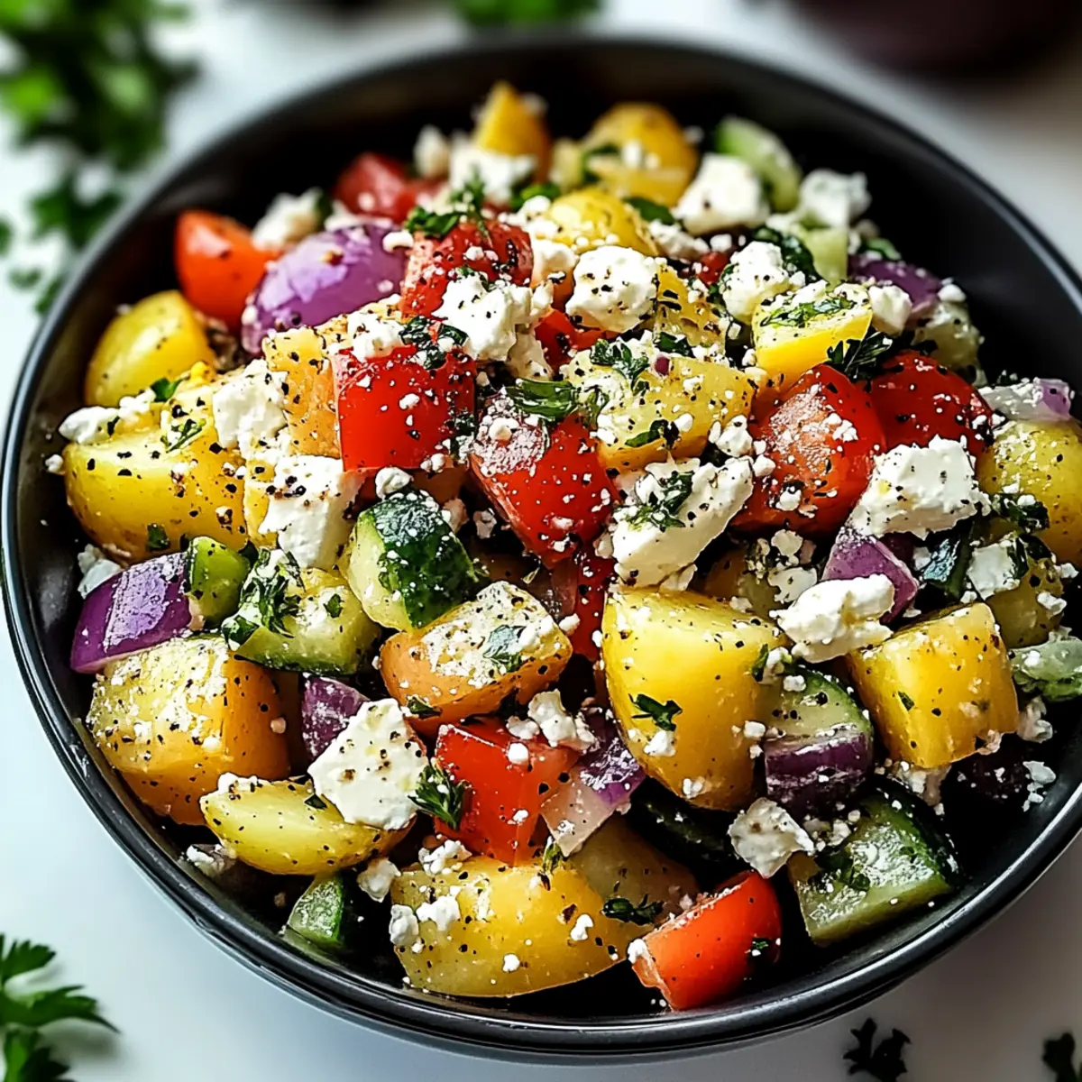 Delicious Turkish Potato Salad with Zesty Mediterranean Vibes