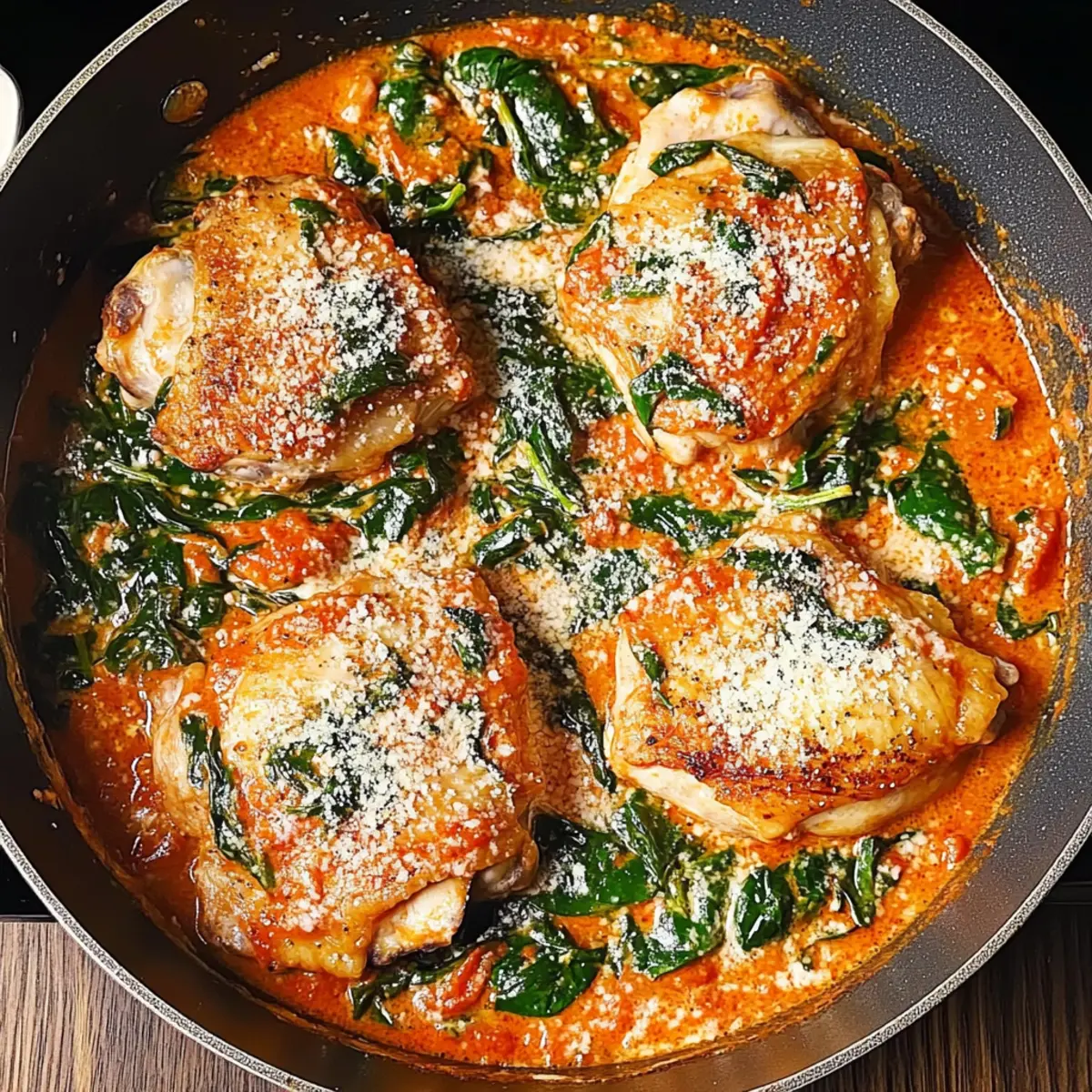 Skillet Chicken Thighs with Creamy Tomato for Quick Comfort