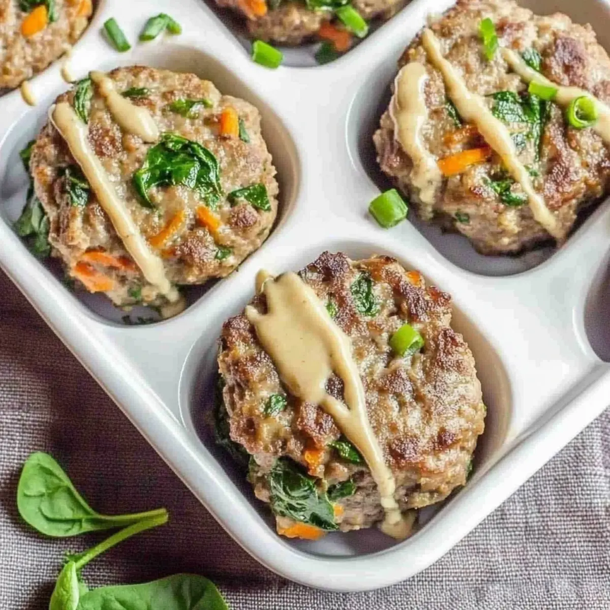 Savory Veggie-Loaded Mini Meatloaves for a Healthy Dinner