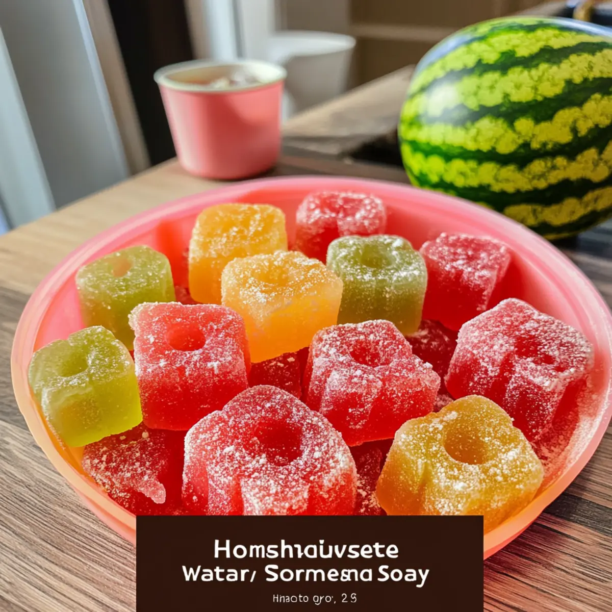 Homemade Sweet and Sour Watermelon Gummies for Guilt-Free Snacking