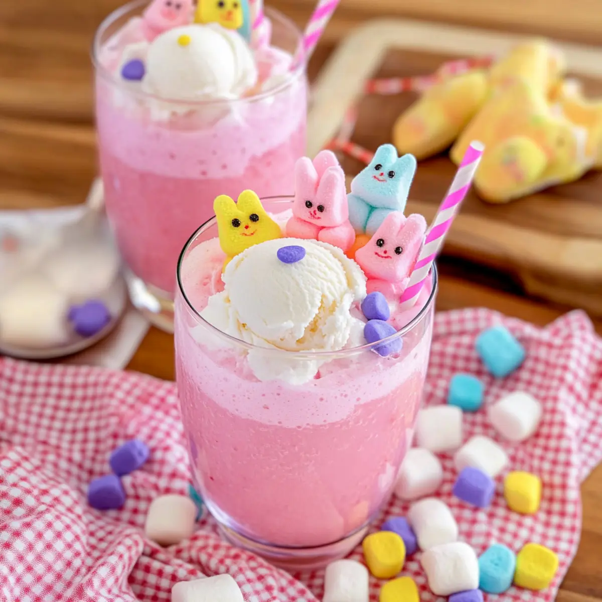 Delightful Easter Punch with Strawberry Ice Cream Magic