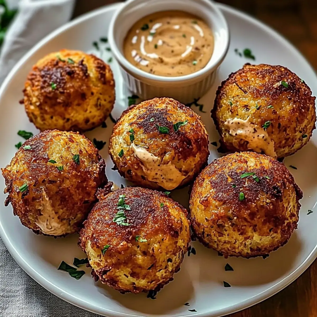 Delicious Reuben Balls with Spicy Island Dipping Sauce