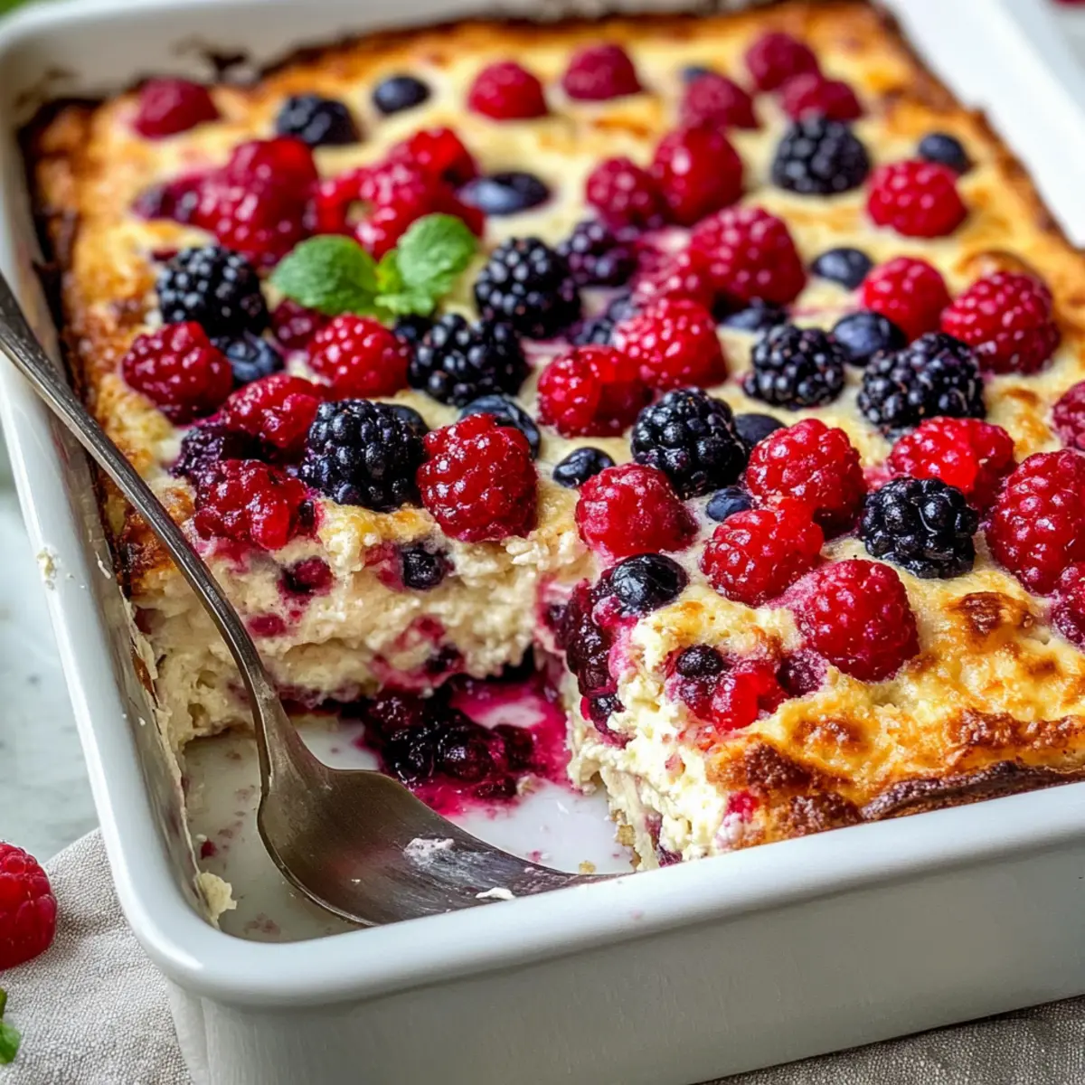 High Protein Triple Berry Bake for a Nutritious Morning Boost