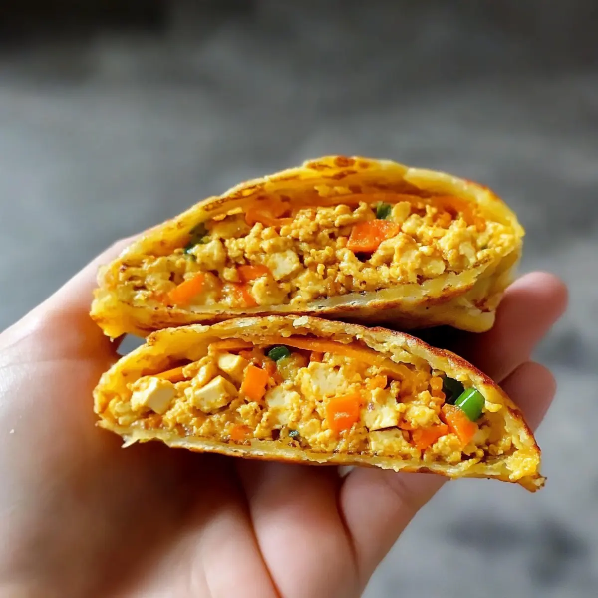 Delicious Chinese-Style Savoury Stuffed Breakfast Pancakes