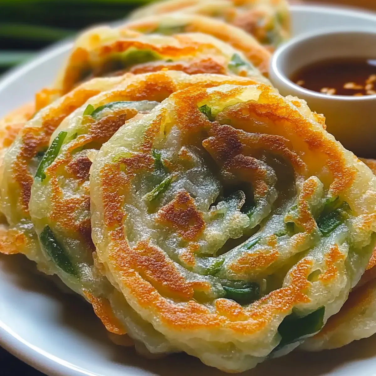 Crispy Rice Paper Scallion Pancakes for Irresistible Crunch