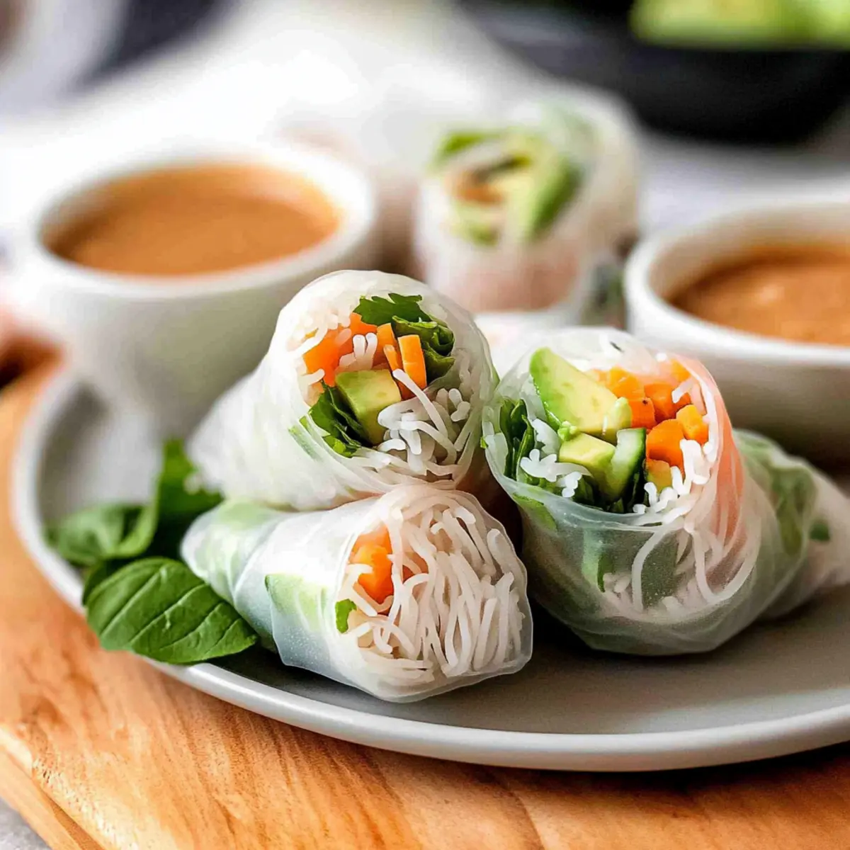 Vegetarian Fresh Spring Rolls