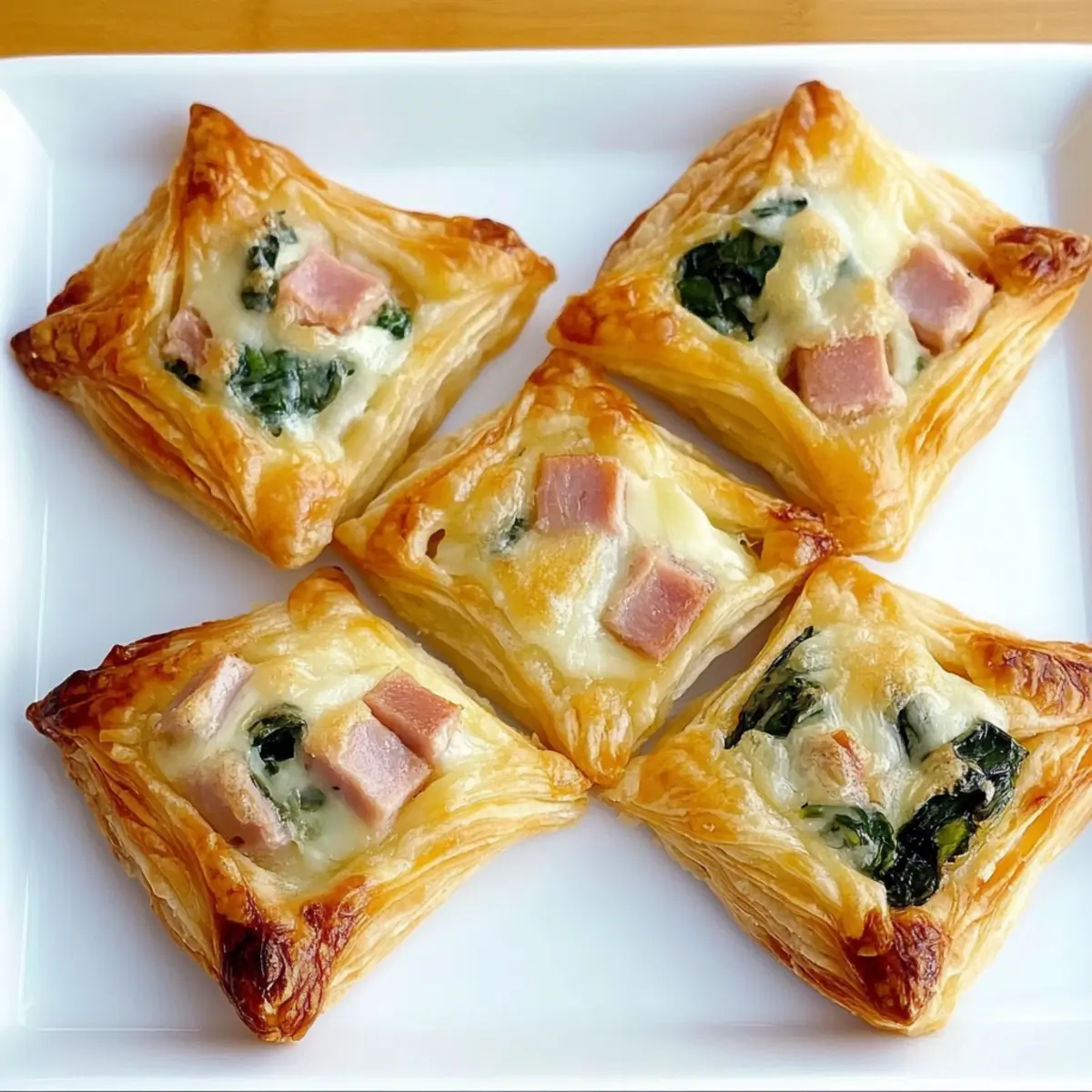 Savory Ham Cheese & Spinach Puffs for a Cozy Brunch