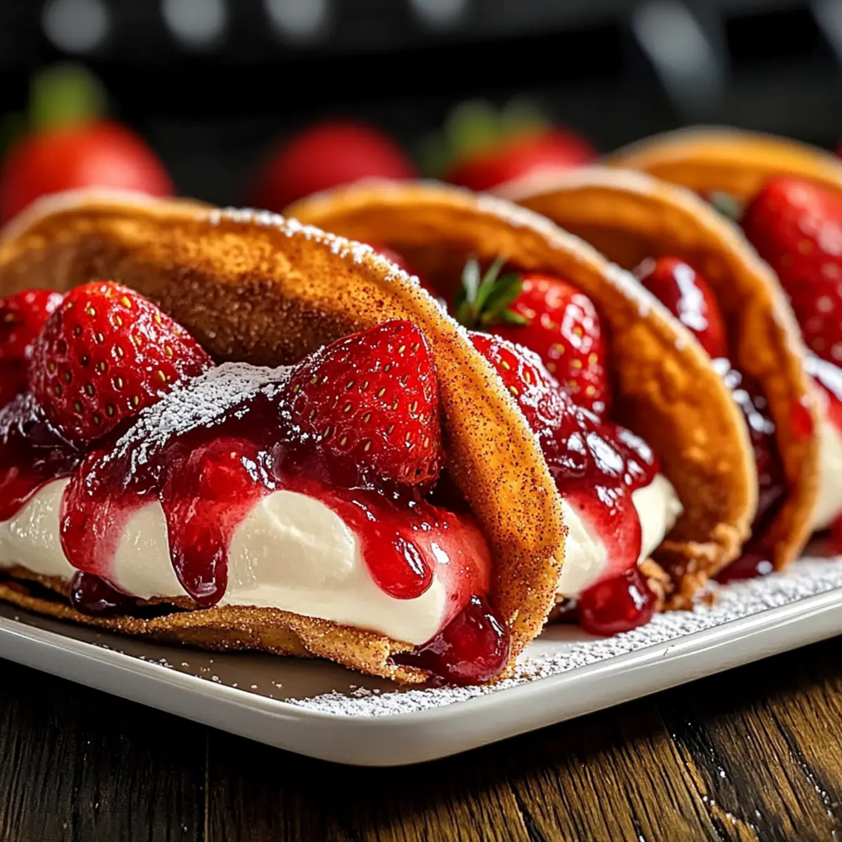Strawberry Cheesecake Dessert Tacos You’ll Love This Summer