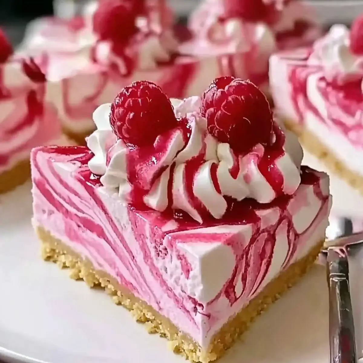 Raspberry Swirl Cheesecake