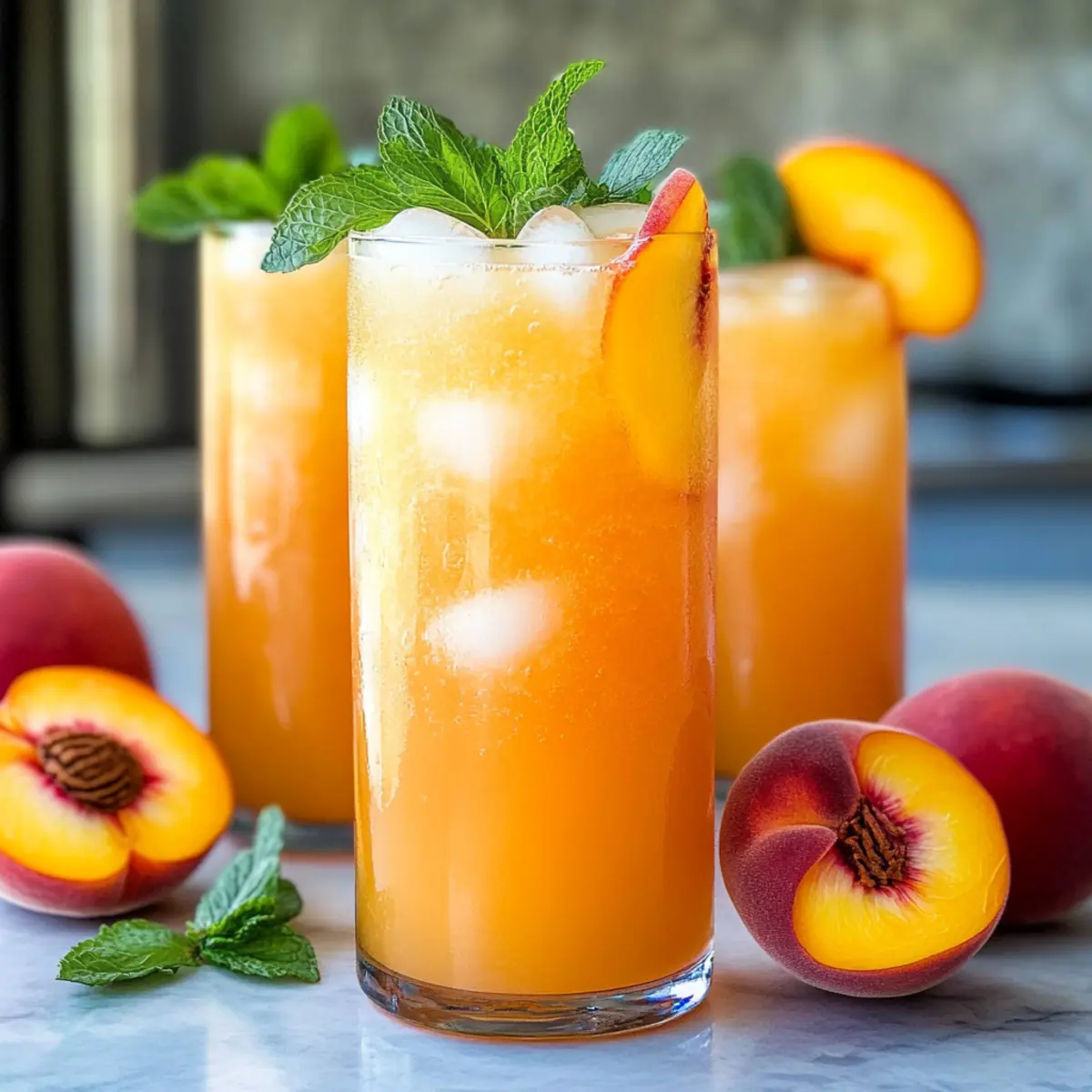 Delightful Peach Lemonade for a Summer Sip Refreshment